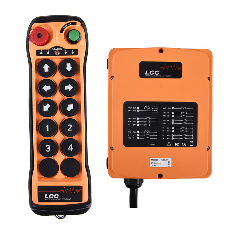 Hydraulic Crane 10 Buttons Industrial Wireless Remote Control Lifting Switch