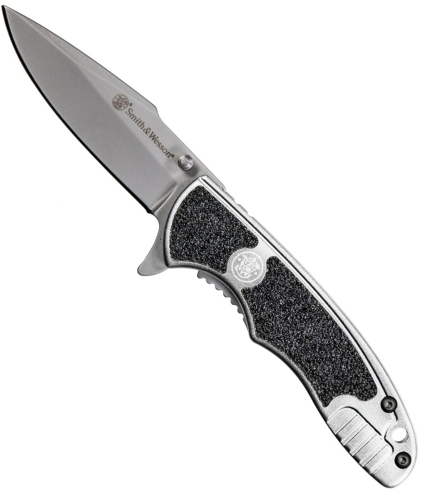 Smith & Wesson Victory Flipper Knife 2.75" Bead Blast Plain Blade 1084306