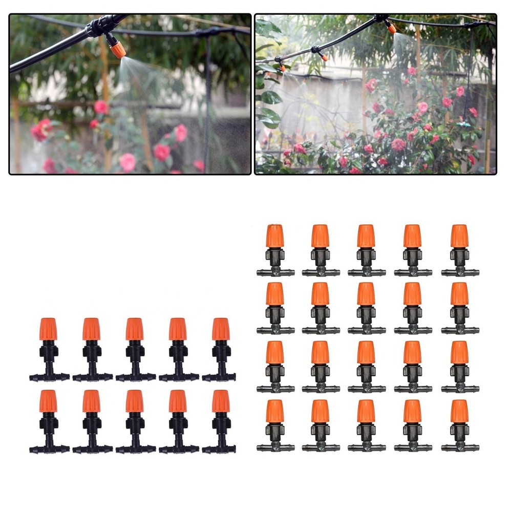 Adjustable Misting Nozzle Flow Irrigation Dripper Garden Irrigation Nozzle for