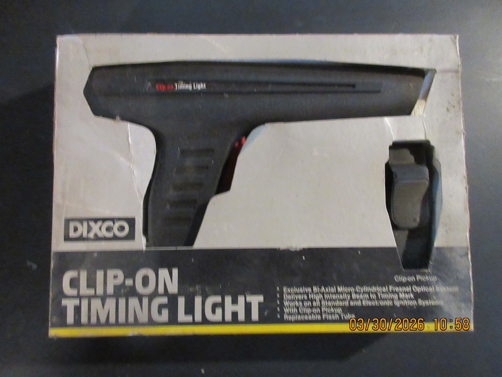 Vintage Dixson Dixco Clip-on Timing Light Timing Light Model 418