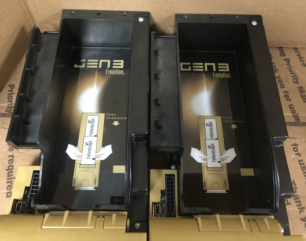 PARTS! (LOT OF 2) FutureLogic GEN3 Evolution Ticket Printer (UNTESTED)