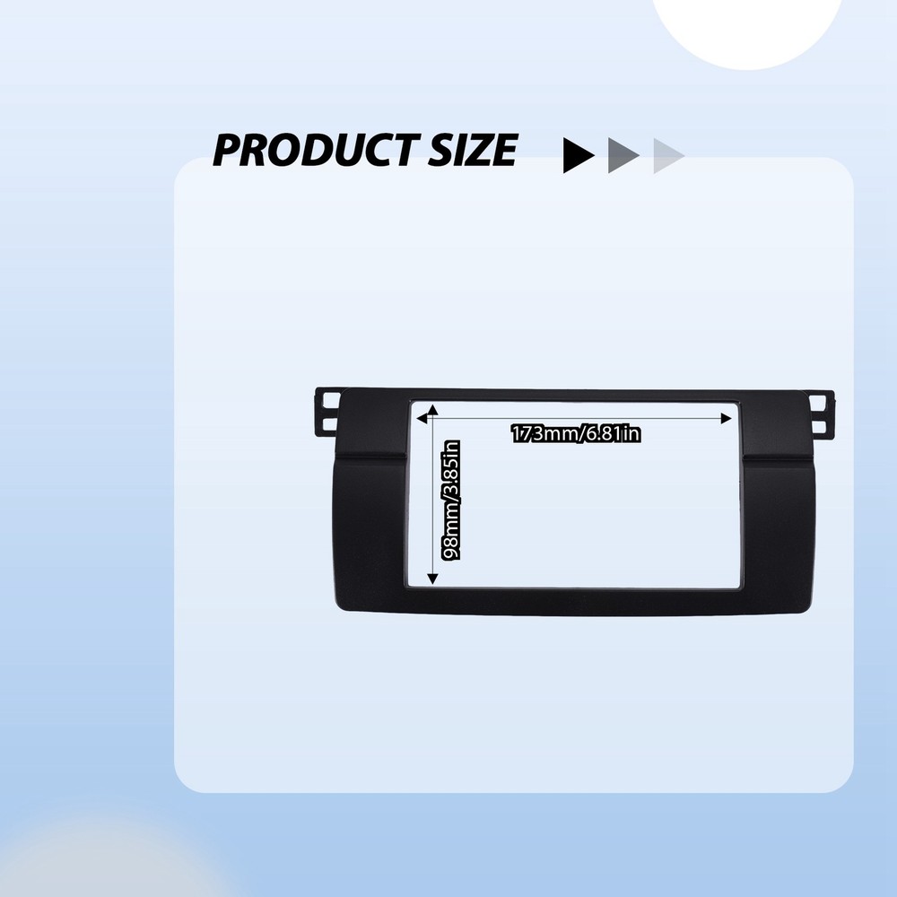 For 3-Series E46 1998-2005 2Din Audio Panel Modification Panel DVD3456