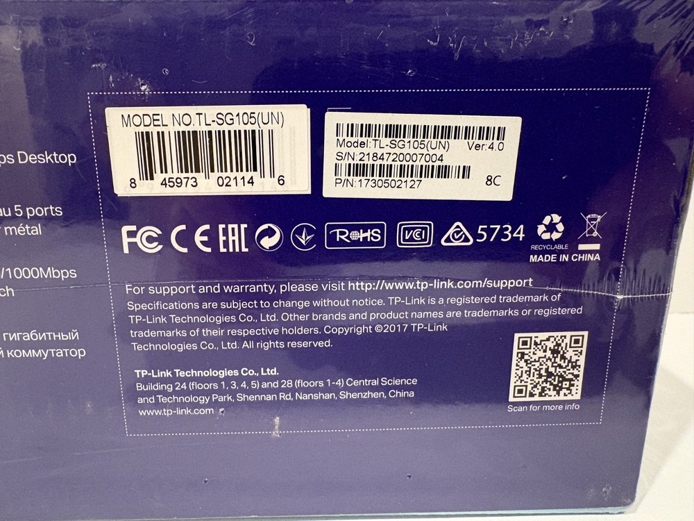 TP-LINK Technologies TP-Link (TL-SG105(UN)) 5-Port Switch
