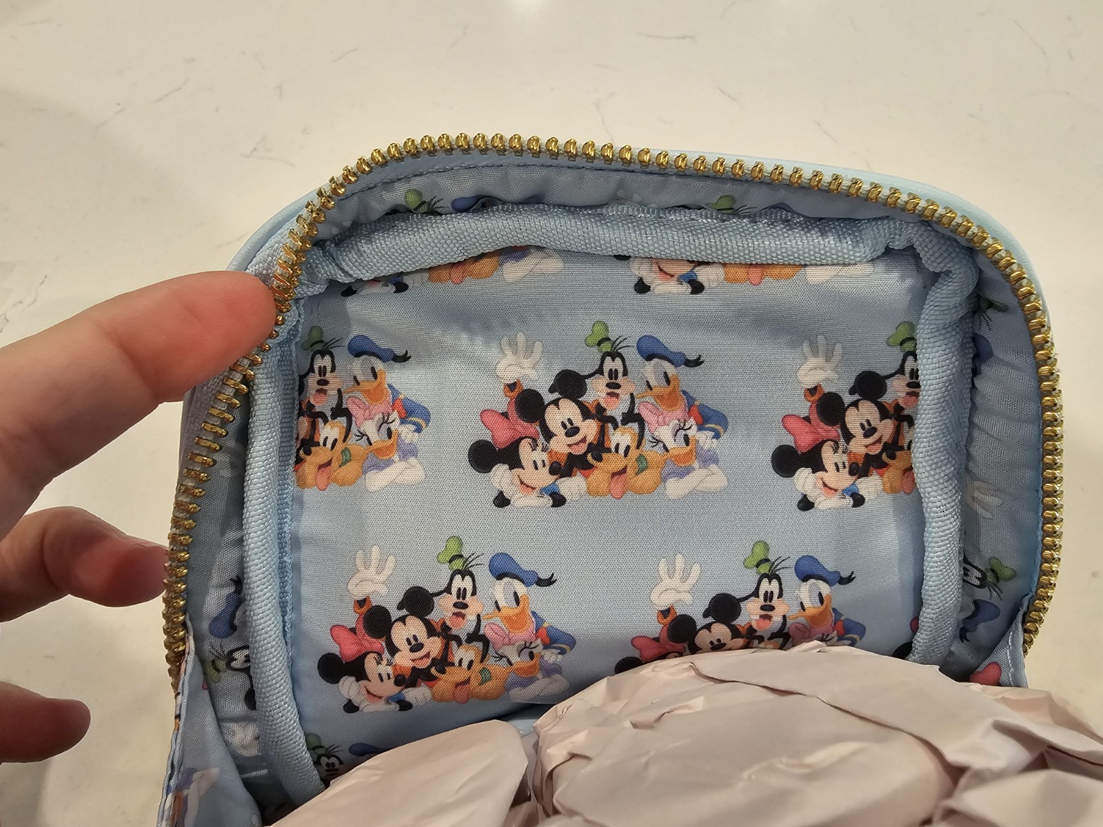 Loungefly Disney Mickey & Friends Tie Dye Crossbody Bag With Coin Purse NWT