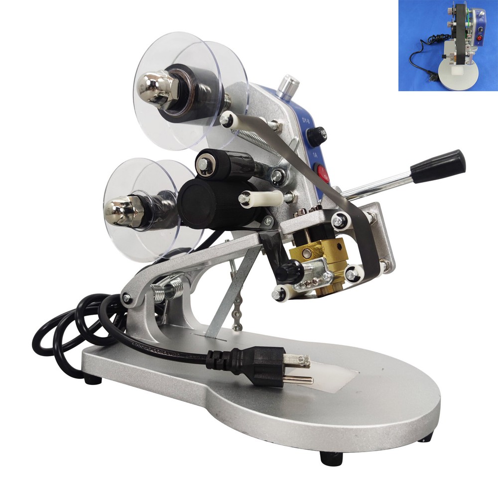 Manual Hot Stamp Ribbon Coding Printer Date Code Machine 110V 40W 1~80 times/min