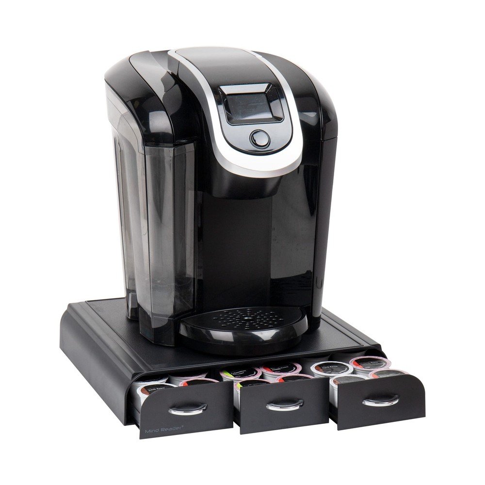Mind Reader Single Serve Coffee Pod Organizer With 3 Drawers, 36 Pod C