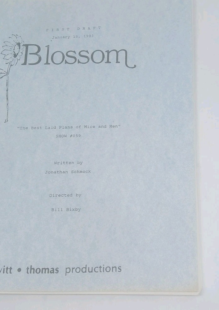 Blossom First Draft Script 1993 Bill Bixby Directed