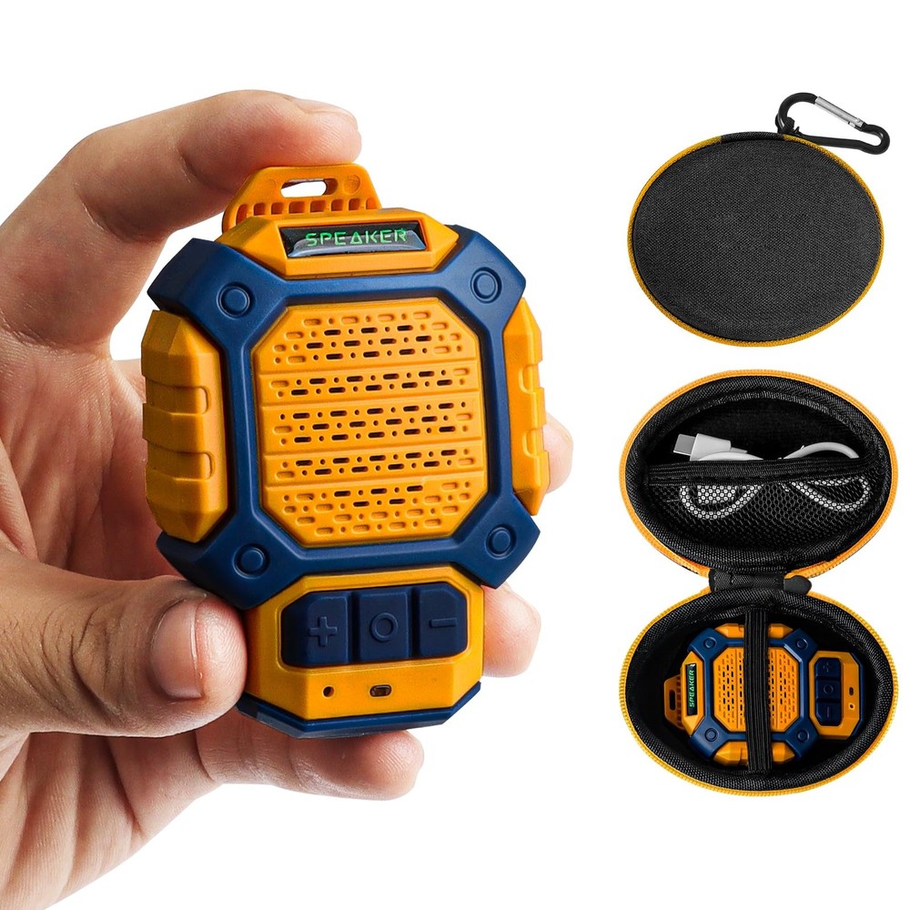 Wearable Bluetooth Speaker, IP56 Waterproof Clip On Wireless Portable Speaker