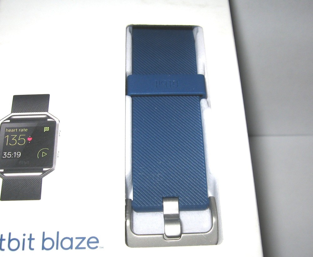 Fitbit Blaze Classic Accessory Watch Band Size Large Blue New in Box