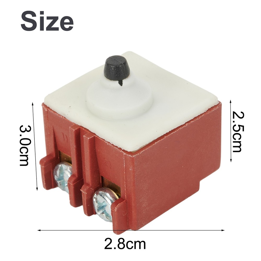 2pcs Angle Grinder 250V 5A NO Push Button Switch for GWS6 8-100 TWS6600