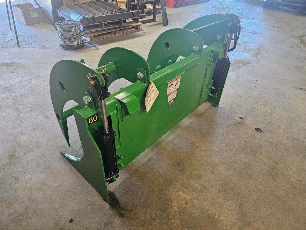 60" John Deere Brush Root Rake Grapple Attachment SkidSteer Tractor Quick Attach