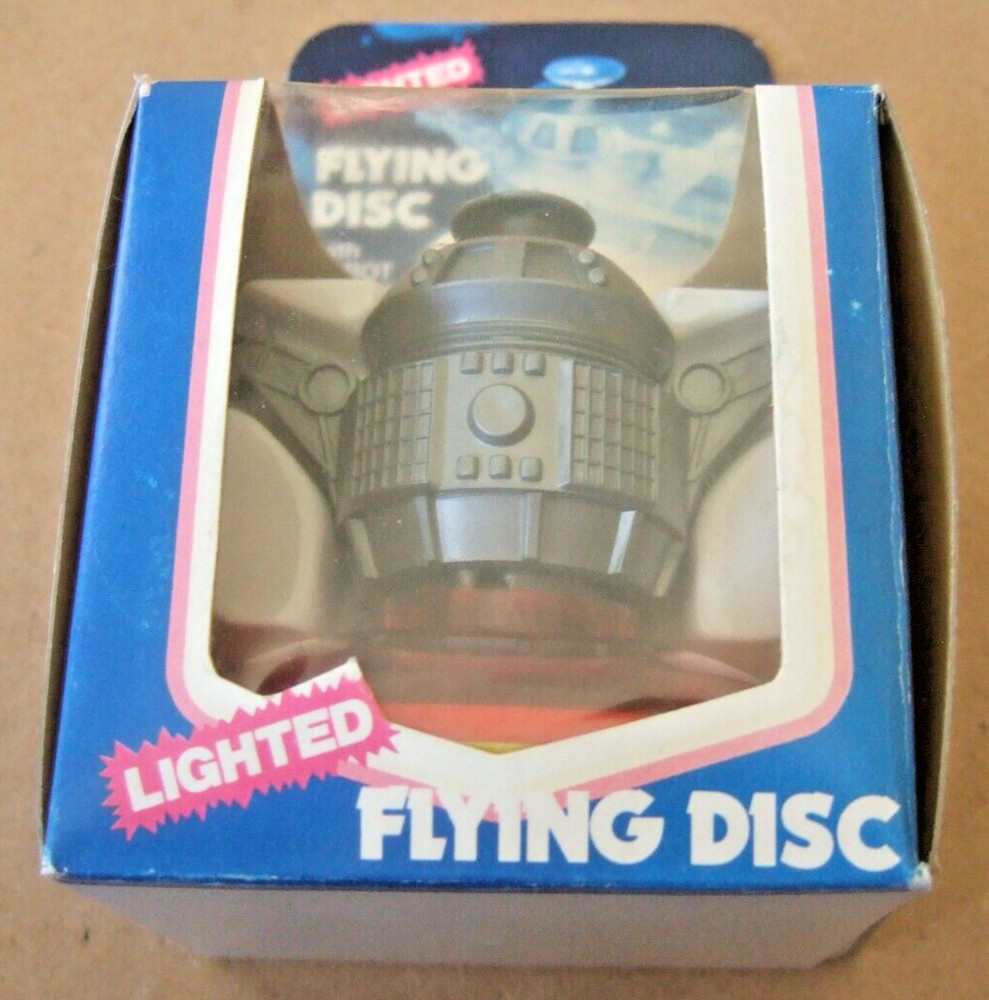 T D C  FLYING DISC WITH ROBOT EJECTOR   ORIGINAL BOX