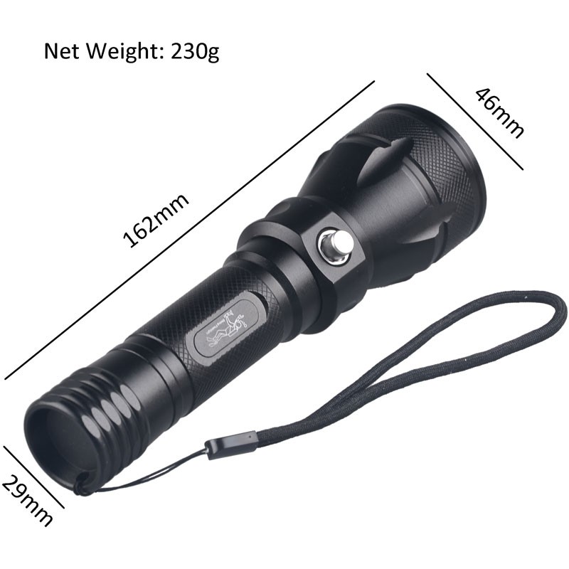 LED Portable Torch Light Lamp Waterproof Flashlight Scuba Diving Flashlight US
