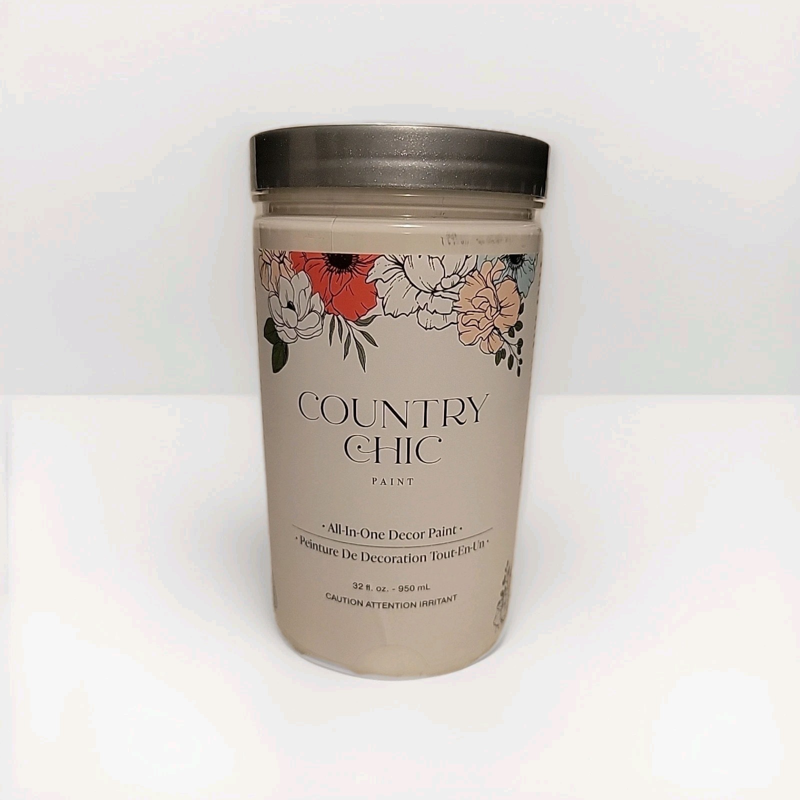 Country Chic Chalk Style All In One Home Decor Paint 32 oz Color: Crinoline