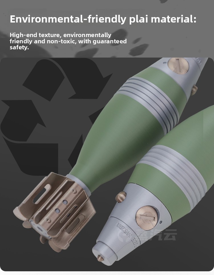 WWII US M49 Mortar Shell Model 3D Printed Highly Detailed Replica