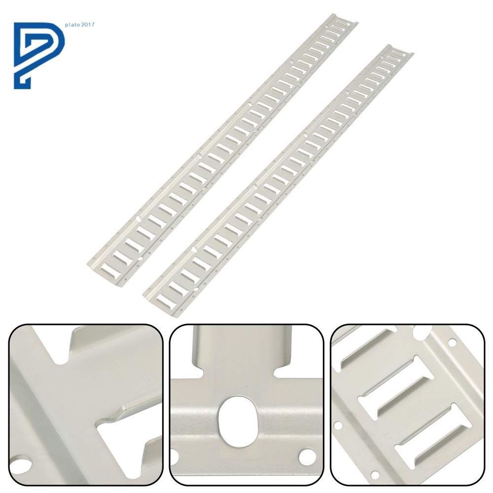 2PC 5' E-Track Tie-Down Rail For Truck Trailer Cargo Van Utility