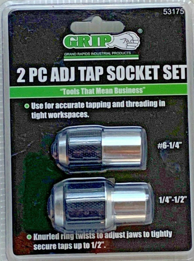 Tap Holder Sockets Adjustable , 2 Piece Set