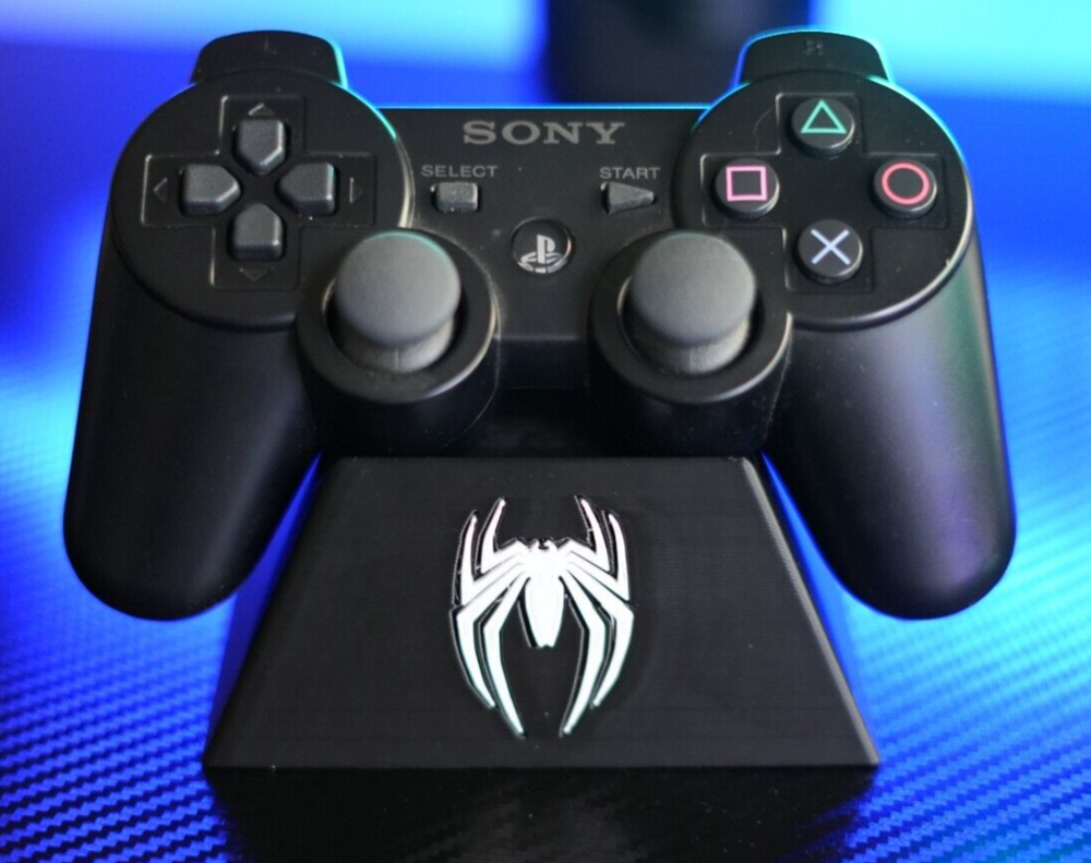 PlayStation 5 Controller STAND Black White spider PS3 PS4 compatible 3d Print