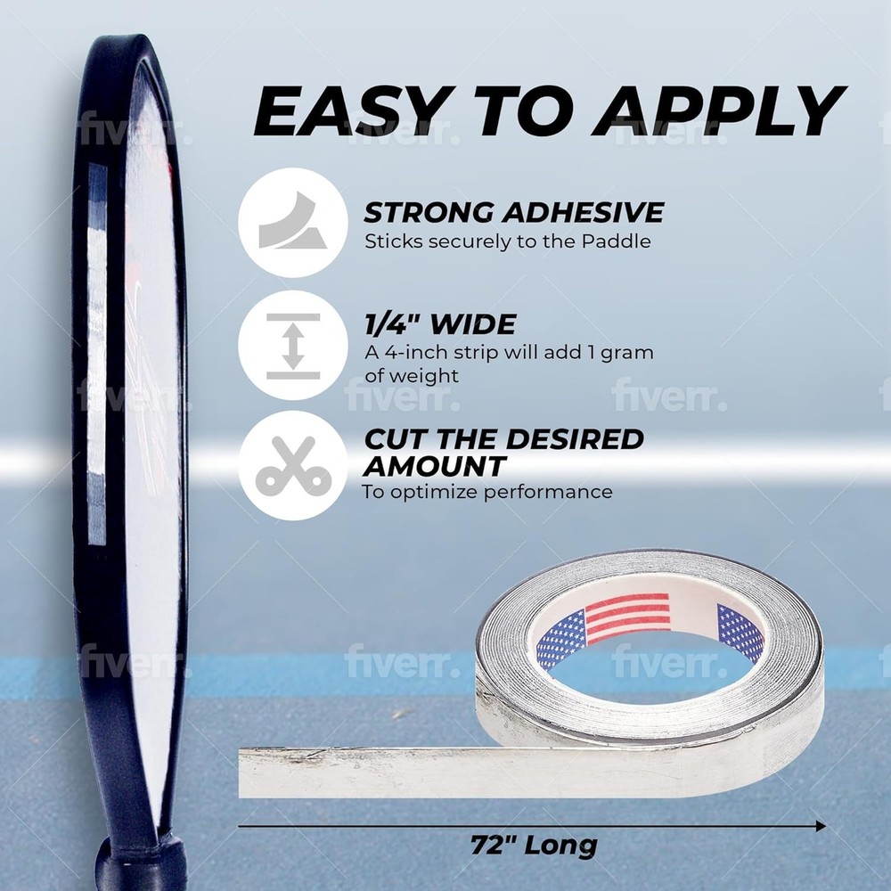 Pickleball Paddle Lead Tape