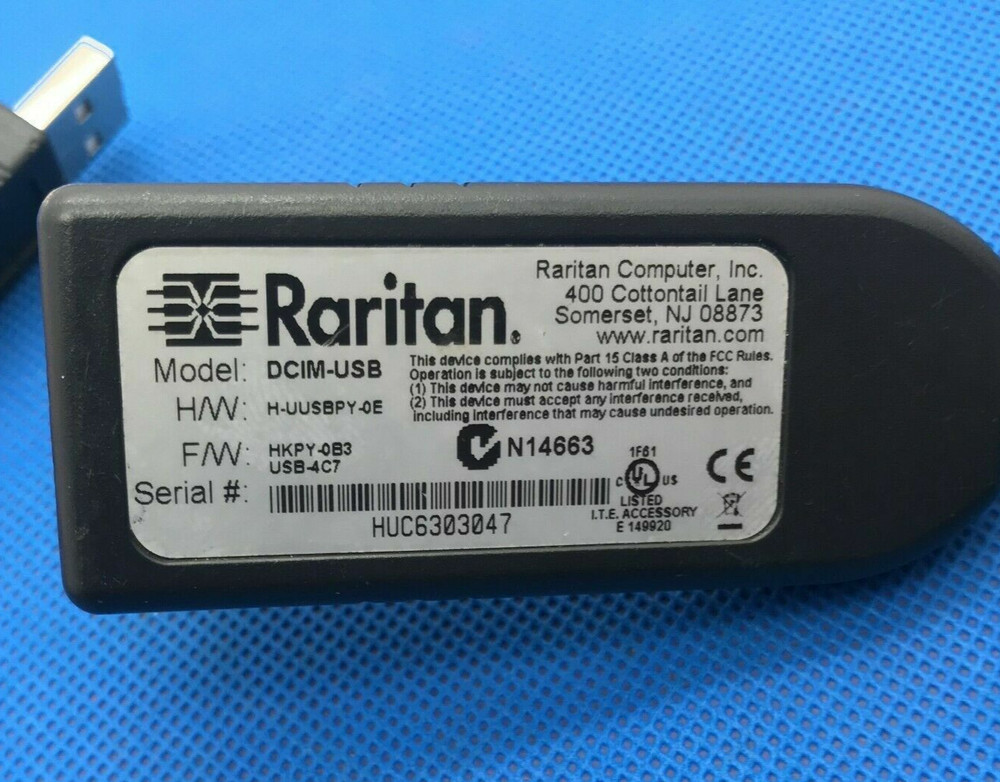 Raritan Dominion DCIM-USB USB KVM KX Switch CIM Module Cable POD