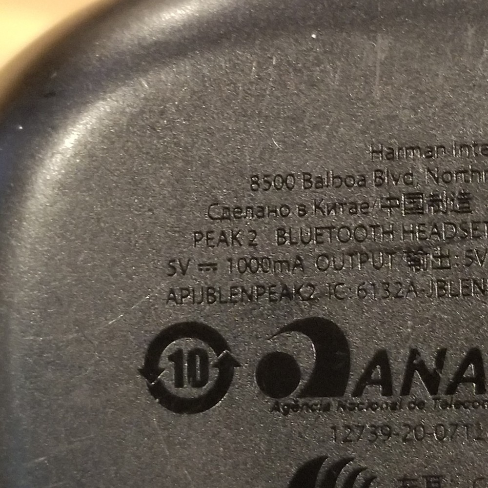 JBL Endurance Peak 2 Replacement CASE ONLY USB-C Black