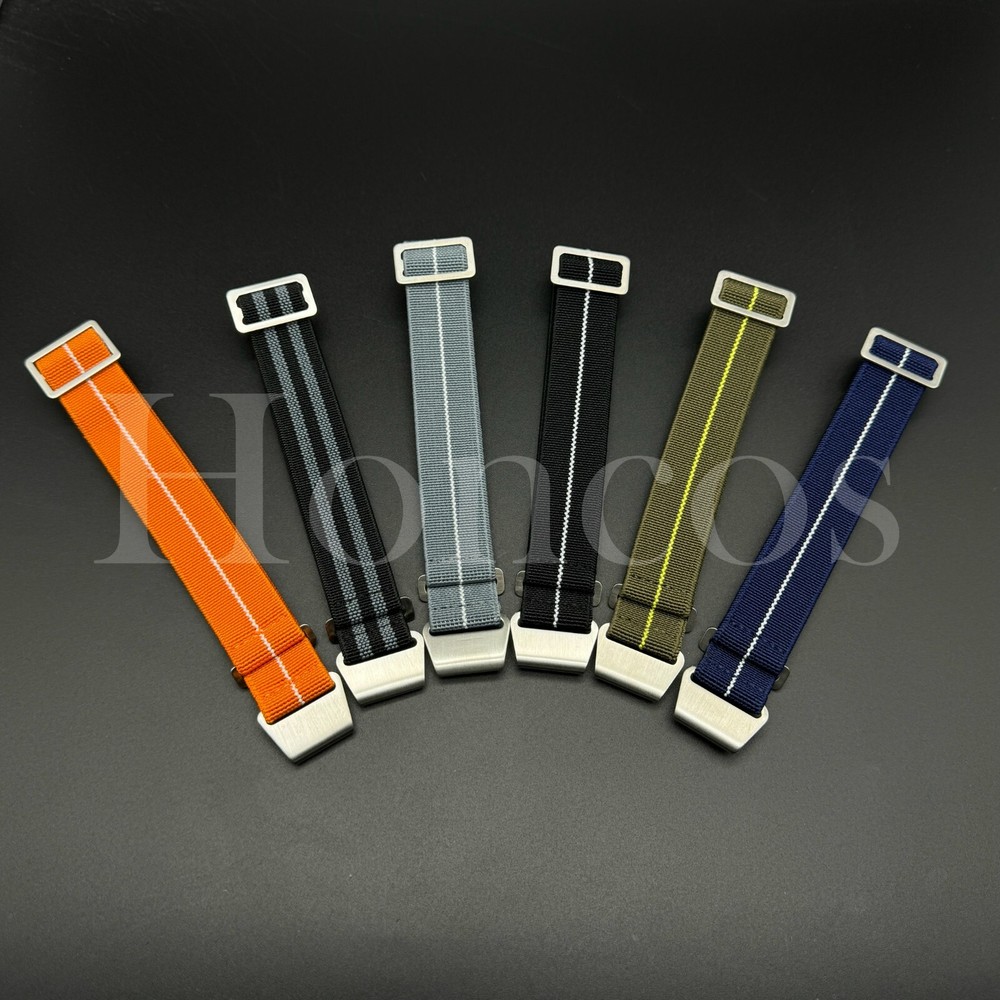 20 22 MM Parachute Elastic Nylon Replacement Strap Band Watch Quick Release Pins