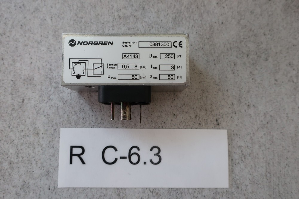 Norgren 0881300 Pressure Switch Range 0.5-8 bar