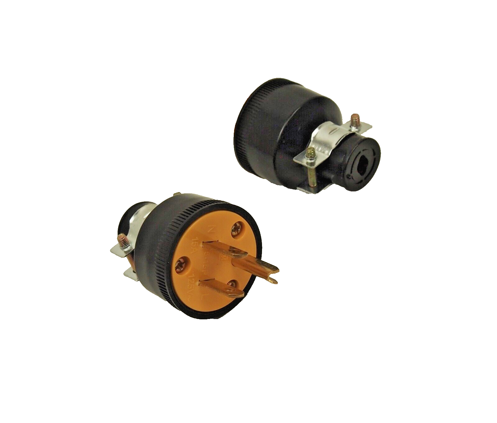 4 Set (8pcs) Female Male 3 Prong Replacement Electrical Plug HD Extension Cord