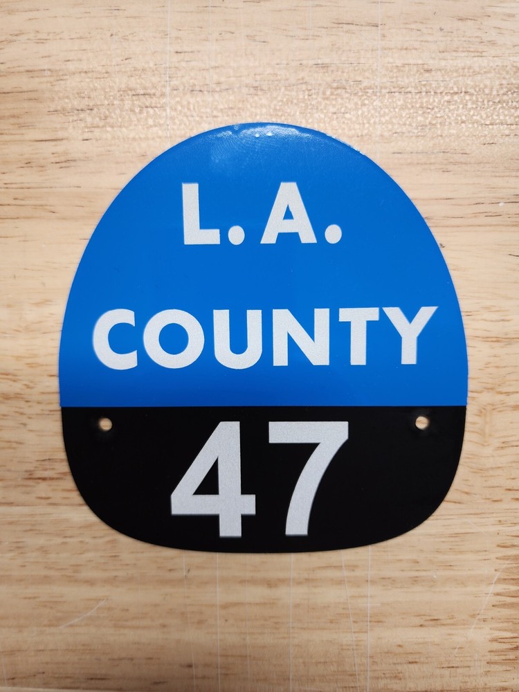 LA COUNTY 47 FIRE HELMET SHIELD