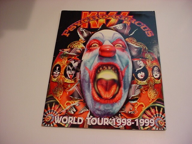 1999 KISS Psycho Circus TOUR PROGRAM San Juan,PR with stub + 3D glasses
