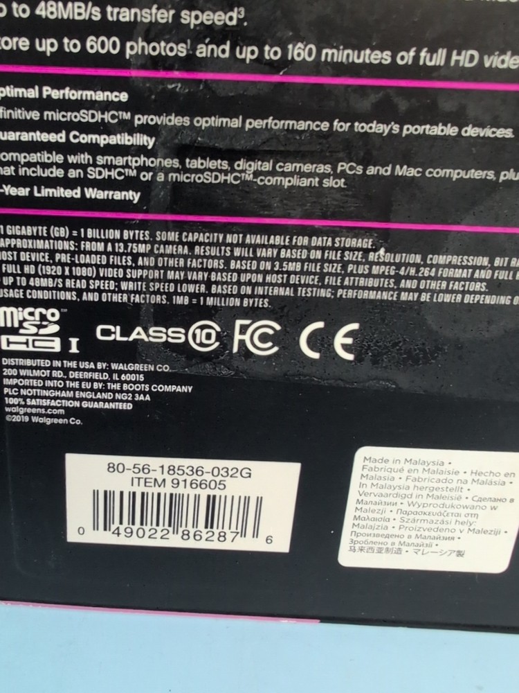 Infinitive Micro SDHC Memory Card 32GB 1.0 EA