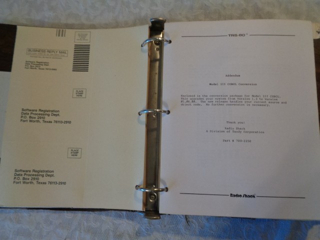 TRS - 80 Model I/III Cobol User's Guide