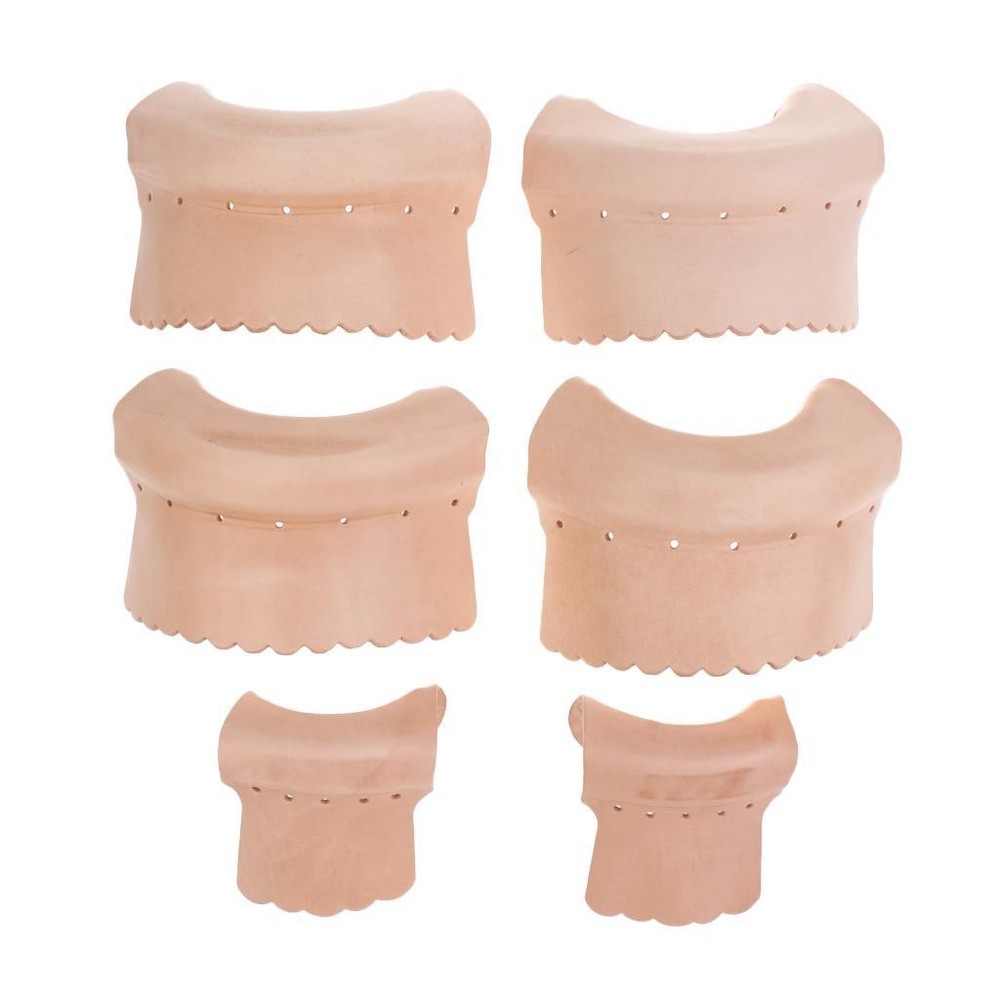 6 Pcs Leather Pool Snooker Billiards Table Pockets Leather