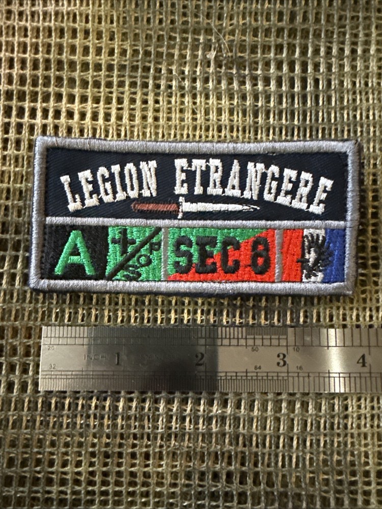 French Foreign Legion Legion Etrangere SEC 8 Patch Color Background