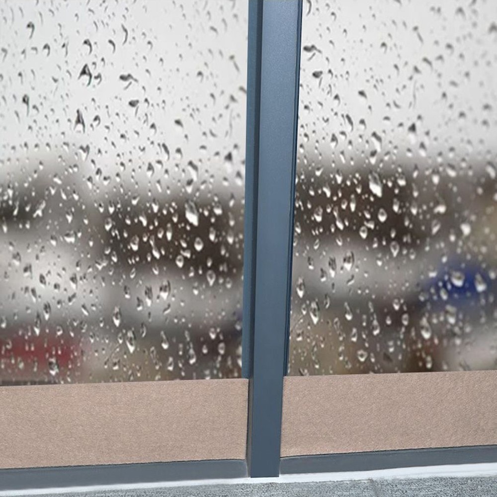 Moisture Management Sticker for Windows in Brown Felt Material Size 3cm x 2m