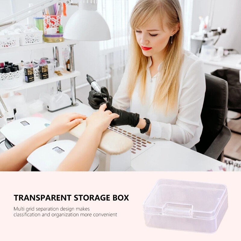 Delicate Clear Plastic Containers Holder Box For Sorting Small Household Items