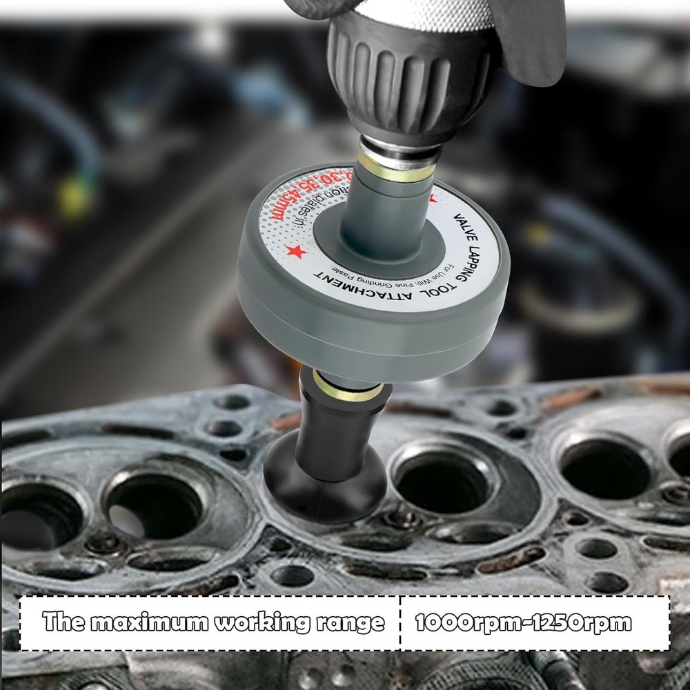 Valve Lapping Tool Kit with 5 Suction Cup Adapters,Durable Kit...