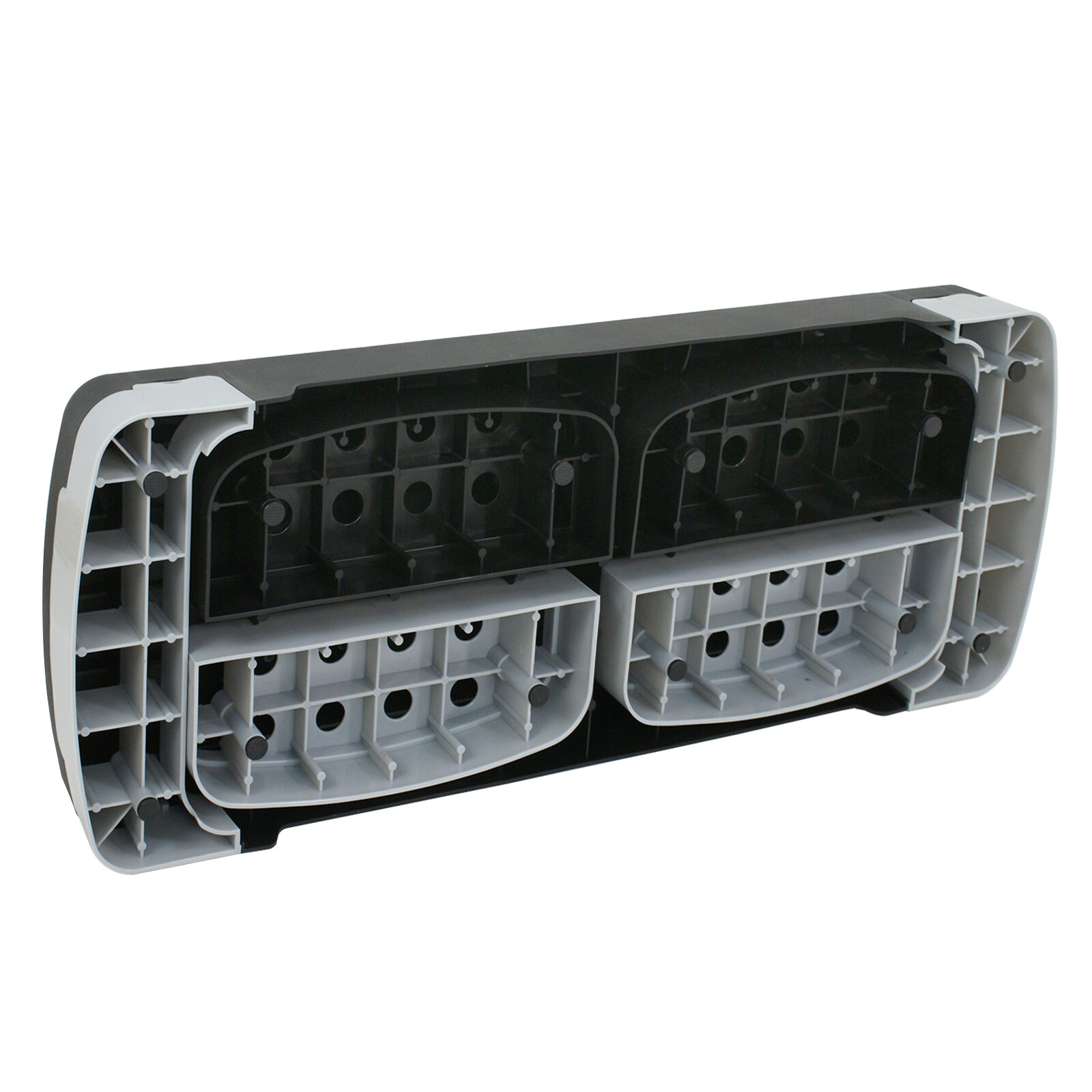 31" Aerobic Step Platform Exercise Stepper Workout Step Adjust 4"-6"-8" w/Risers