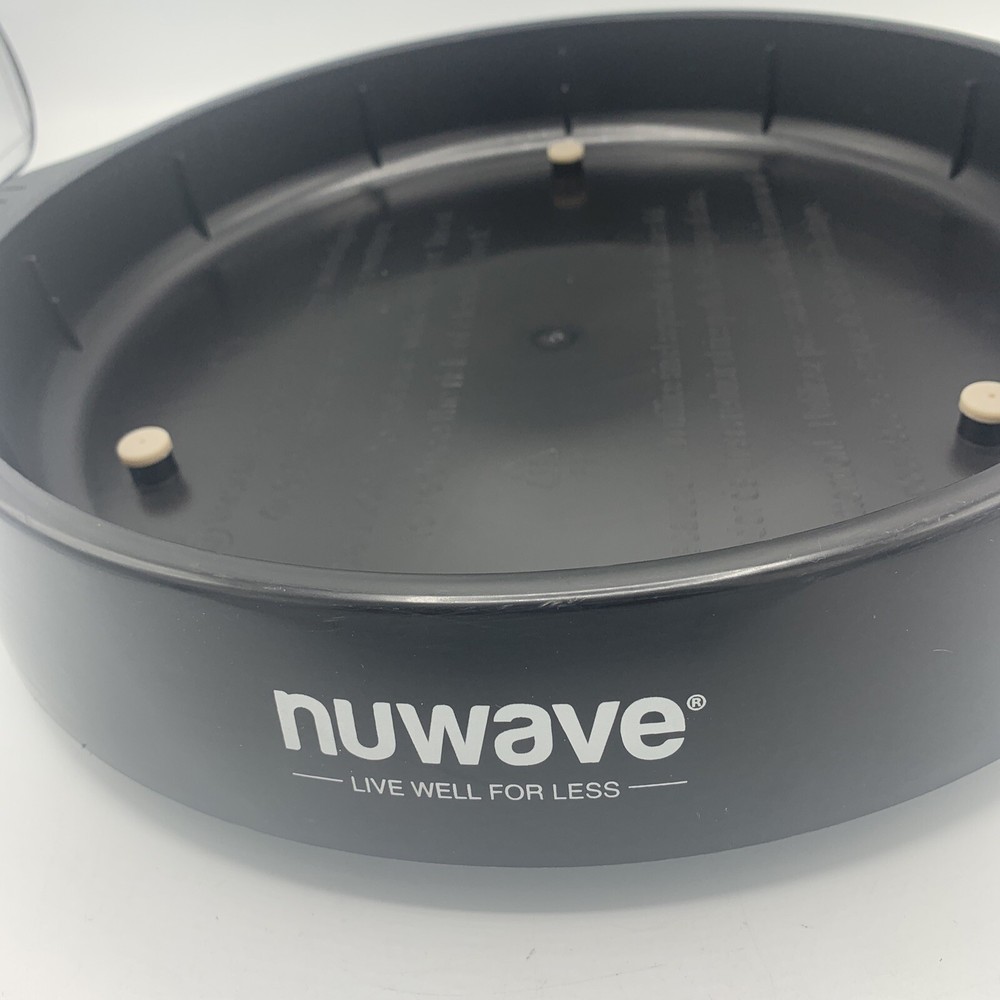 Nuwave Pro Infrared Oven Replacement Part Bottom Base & Pan Black