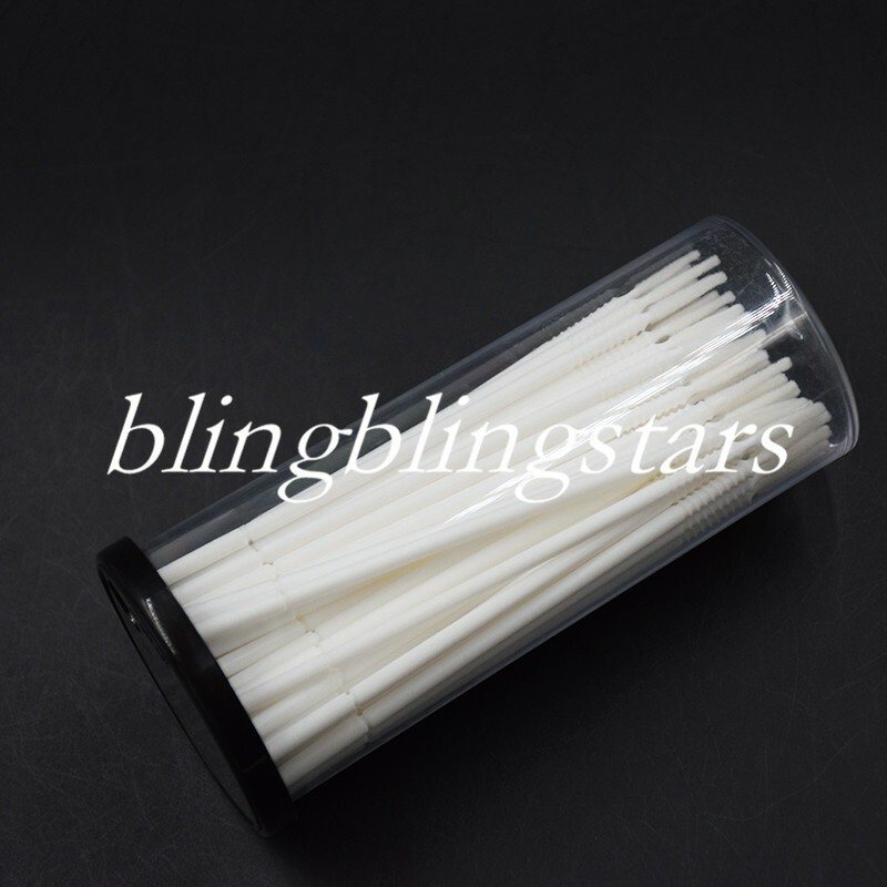 100 Pcs Dental Disposable Bendable Micro Brush Applicator Taper White Long