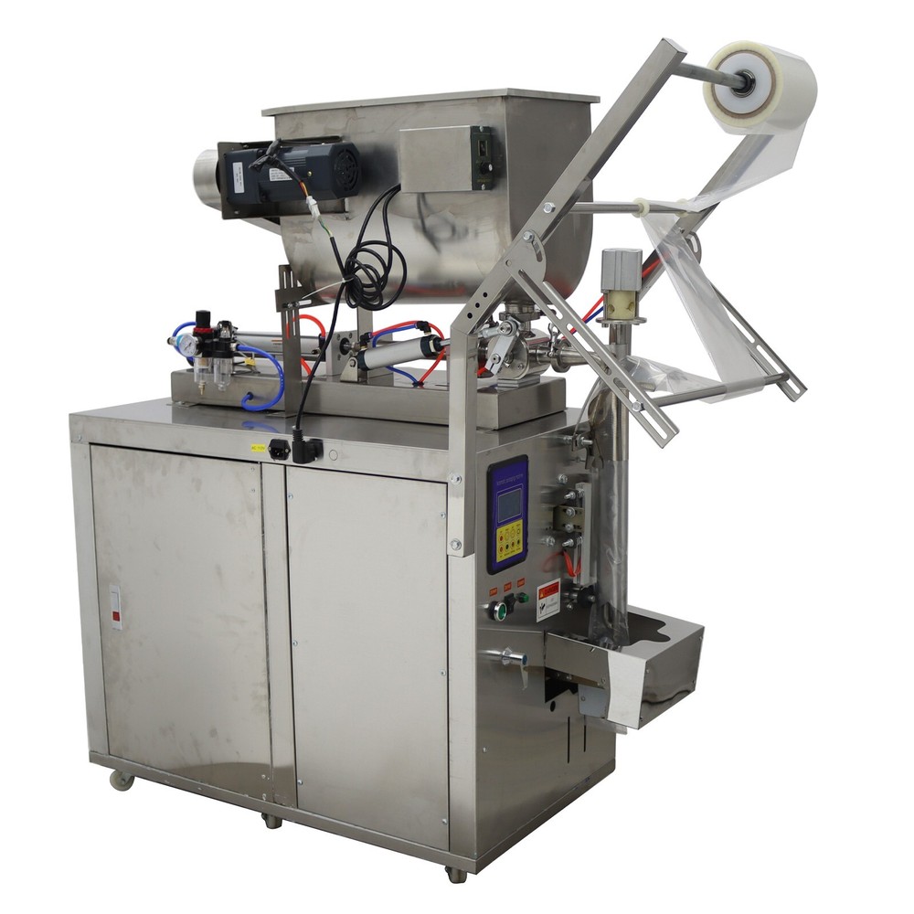 10-100ml Automatic Quantitative Paste Filler w/Horizontal Mixing Hopper 110V500W