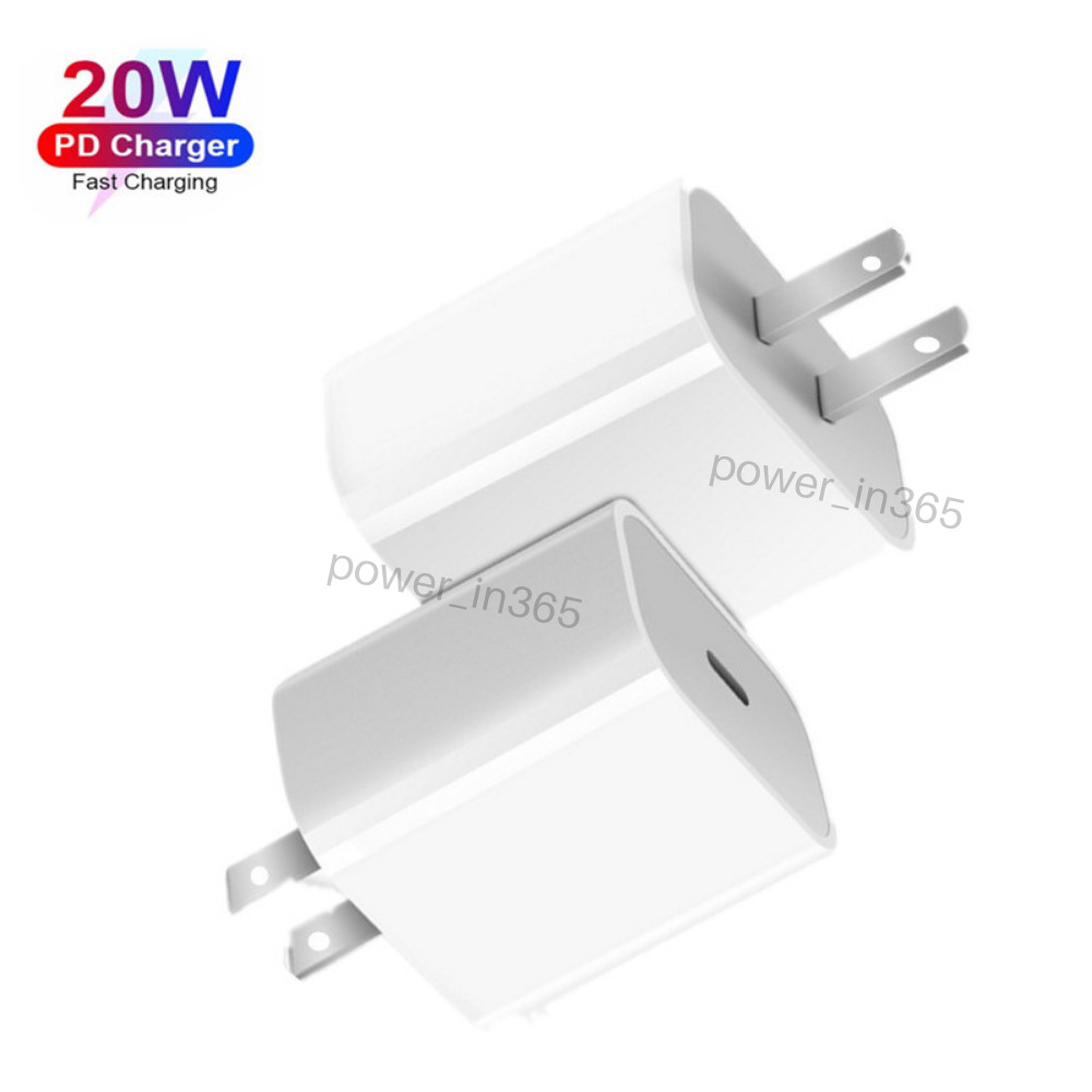 20W USB-C Power Adapter Block for iPhone iPad Android Fast Charger Cube Block
