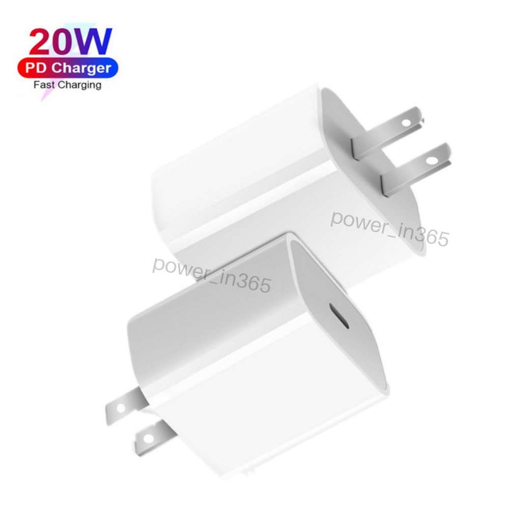 20W USB-C Power Adapter Block for iPhone iPad Android Fast Charger Cube Block