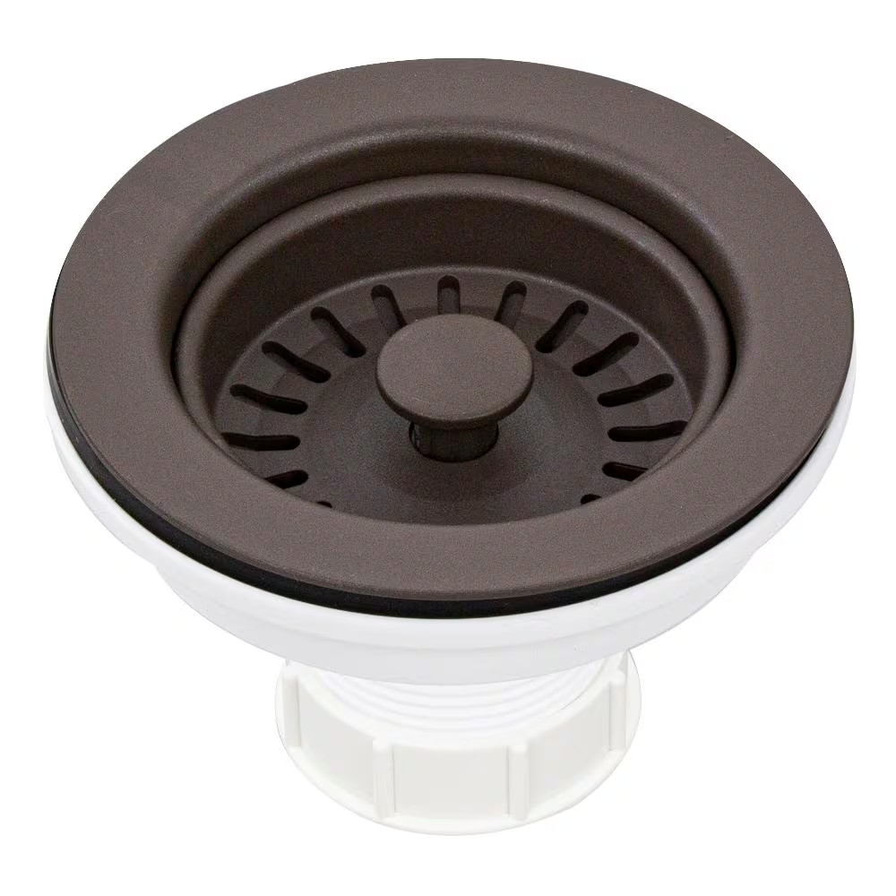 3.5 In. Plastic Strainer in Espresso