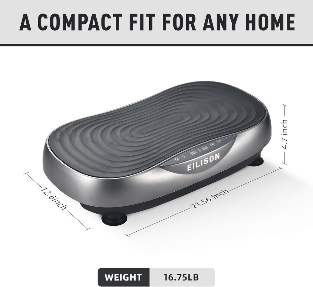 Vibration Plate Exercise Machine - Whole Body Workout Platform, 99 Adjustable Sp