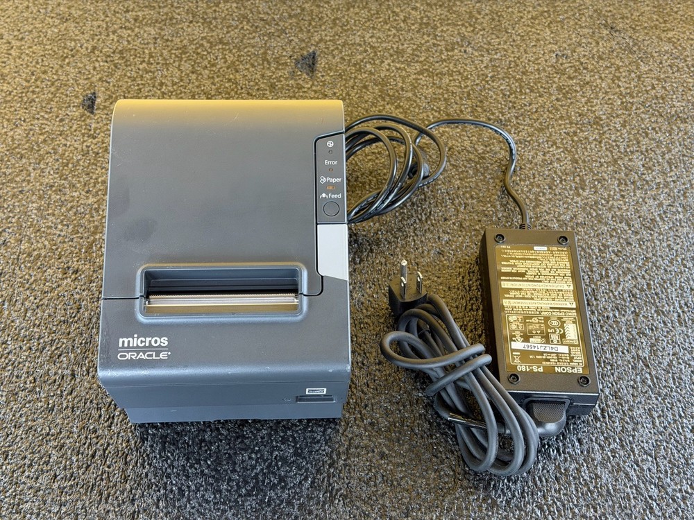 Epson TM-T88V M244A PoS Receipt Printer w/ IDN Interface Card & AC