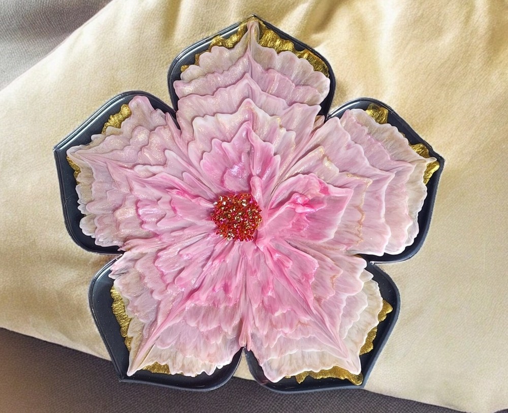 MEDIUM Hibiscus Tray Silicone Mold AU