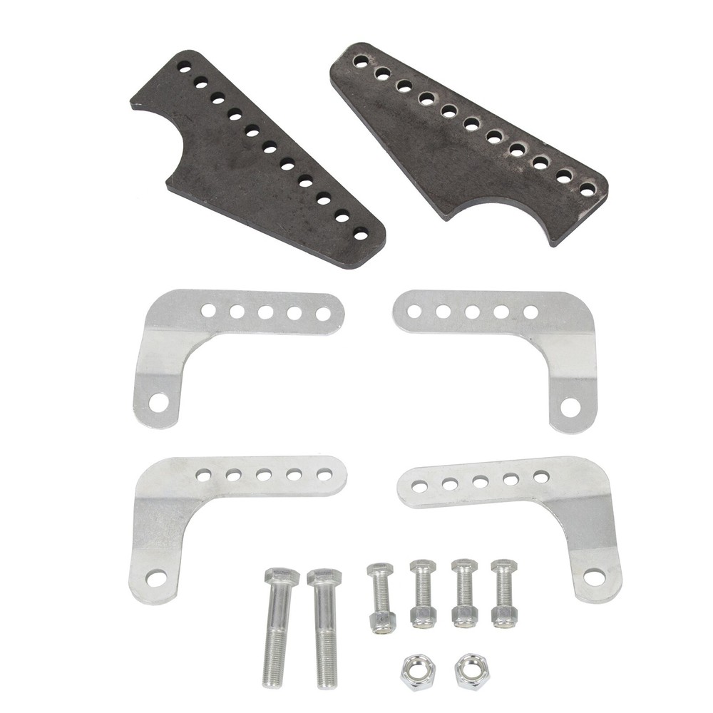 Adjustable Lower Brackets Coil Over Shock Mount Kit for 3" Axle Tubes