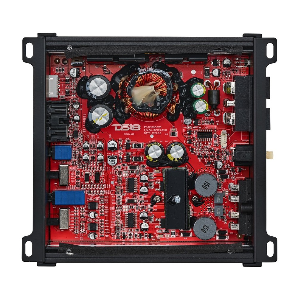 DS18 CANDY-X2B Compact Full-Range Class D 2-Channel Car Amplifier 800 Watts