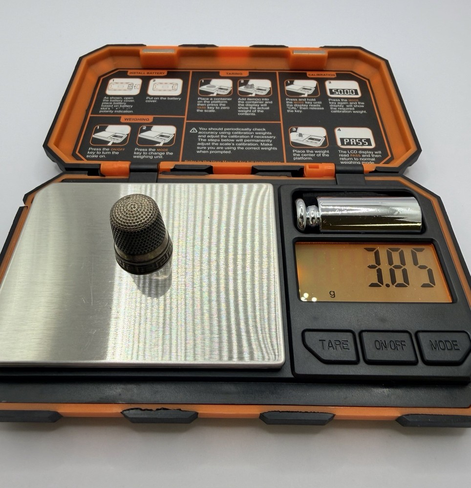 Vintage Sterling Silver Thimble #9